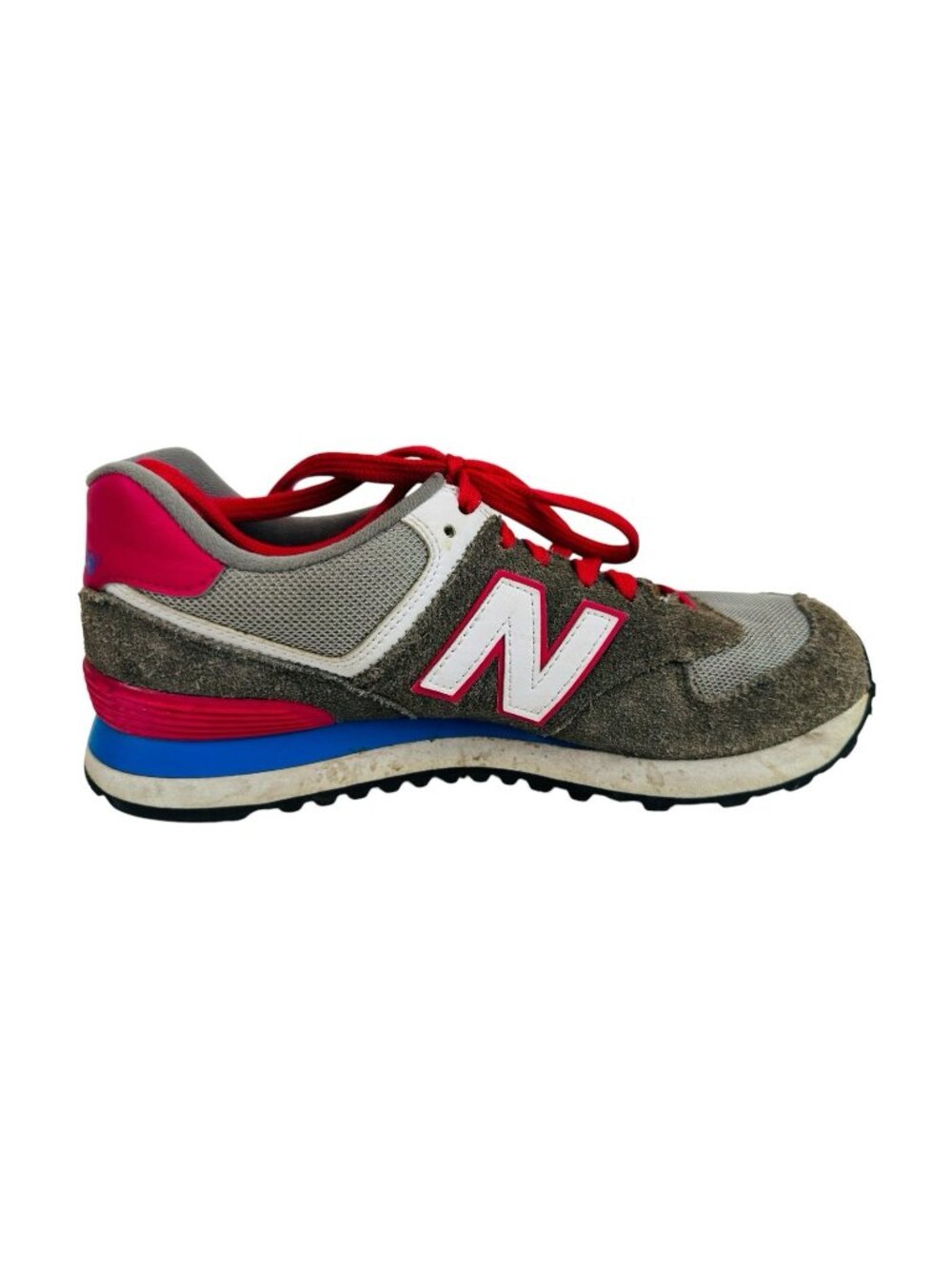 New Balance 574 Sneakers Gray Pink Running Shoes Women 8.5 WL574CPW